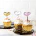100Pcs Cupcake Toppers Heart Star and Crown Cupcake Toppers Mini Cake Toppers Colorful Cake Decorations DIY Dessert Fruits Picks Party Decorative Accessories (Mixed Color 1) - Buy Online on GoSupps.com
