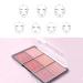 Paminify 6 Colors Matte Mineral Blush Palette for Contouring and Highlighting with Marble Brush - Bright Shimmer for Cheeks, Lips, and Eyes - Buy Online on GoSupps.com