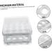 Uonlytech Egg Storage Box Eggs Drawer Thickened Egg Tray Wear-resistant Egg Tray Accessories Multifunction White 21.5x22.5x14cm - Buy Online on GoSupps.com