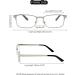 Men's Reading Glasses 4 Pack - Comfort Readers with Flexible Spring Hinge | Rectangle Metal Stainless Steel Eyeglasses in Black/Silver 2.0x - Buy Online on GoSupps.com