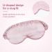 Mommesilk 100% 22 Momme Mulberry Silk Sleep Mask - Rosy Pink | Anti-Aging | Skin Care | Ultra Soft & Comfy - Buy Online on GoSupps.com