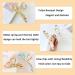 Non-Slip Metal Flower Hair Claw Clips - Strong Hold Butterfly & Mermaid Design for Women & Girls | 2pcs Tulips - Buy Online on GoSupps.com