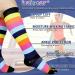 Beister Compression Socks 15-20 mmHg Knee High Support (3 Pairs) - Multi-Colour-01 for Men & Women - Ideal for Running, Cycling, Sports - L-XL - Buy Online on GoSupps.com