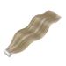 Youngsee Real Hair Tape Extensions - Short Brown & Blond 30 cm 20PCs Remy Seamless - Buy Online on GoSupps.com