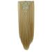 S-noilite 17-26 Inches(43-66cm) 8pcs Long Full Head Clip In Hair Extensions Extension Sexy Lady Fashion Choice 60 Colours (23 Inches-Straight Dark Blonde mix Bleach Blonde) Dark blonde mix bleach blonde 23 Inch