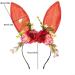 amangul Flower Headbands with t Ears Flower Crown For Wedding Party Supply Floral Garlands Hair Wreath Floral Headbands(Pink) - Buy Online on GoSupps.com