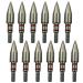 100/125/150/175/200 Grains Stainless Steel Archery Field Points, Arrow Target Field Points in Archery Field Tips and Broadheads 1 Dozen 12 PCS T 5/16-125grains