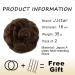 JJstar 2PCS Medium Brown Curly Messy Bun Hair Pieces - High Heat Resistant Synthetic Fiber Scrunchies for Women and Girls - Buy Online on GoSupps.com