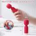 Mini Portable Vibration Massage Device for Women - Strong Silicone 10 Modes Waterproof & Rechargeable - Wireless Handheld Massager (Red) - Buy Online on GoSupps.com