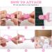 Aolso 5pcs Baby Pacifier Chain Dummy Clip Set with Plastic Clasp - Unisex Teething Toy Holders - Buy Online on GoSupps.com