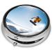 Snowboarding Mini Round Pill Box | 3 Compartment Portable Pill Organizer for Travel & Home - Buy Online on GoSupps.com