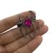 amangul Spiders Hair Clip for Teens Girl Cool Hairpins Side Clip Hair Barrettes for Women Side Bangs Hair Decor(Rose Red)