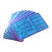 VNC 15pcs Nail Art Soft Stamping Protective Shell Stamper & Holder - B-Purple | 9.5X14.5CM Plate - Buy Online on GoSupps.com