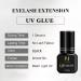 M J Eyelash Extension Glue | UV Lash Adhesive - Extra Strong Waterproof 0.1 Sec Dry - Professional Use (5ML Black - Buy Online on GoSupps.com