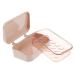 GAXIRE Box Soap Holder Lid Rice Kitchen Soap Case Soap Container Shampoo Small Drainage Shower Plastic Containers Drainer Dish Soap Bar Holder Facial Uk With Cover Pink Travel Abs Bracket Pink 13.5X9CM