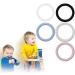 Navna 5-Pc Silicone O-Ring Baby Pacifier Clip Set | Removable Transparent Schnuller Holder for MAM - International Shipping - Buy Online on GoSupps.com