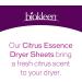 Biokleen Eco-Friendly Laundry Dryer Sheets - Non-Toxic Fabric Softener, Citrus Essence, 80 Count - Buy Online on GoSupps.com