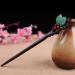 Handmade Vintage Ebony Wooden Leaves Hair Stick | Chinese Hair Chopsticks for Women - Buy Online on GoSupps.com