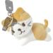 Cuddly toy key pendant mini-plush key trailer |Soft plush cartoon cuddling doll-figure toy mini-cat plush cartoon-anime-plush cat decorative keychain light yellow+coffee