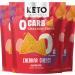 Keto crackers zero carb no sugar (Cheddar Cheese) delicious low carb crackers gluten free healthy for adults and kids (3 Packs) Keto snack zero carb Keto friendly snack from Keto Naturals Cheddar Cheese 2.25 Ounce (Pack of 3)