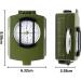 Gvolatee Military March Compass - Waterproof Hiking Navigation Compass with Bag | Fluorescent Design for Camping & Hiking - Buy Online on GoSupps.com