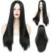 Sawekin Halloween wig black long straight Halloween costume wigs cosplay black wig wig for Halloween costume party carnival