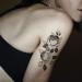Oottati 10 Sheets Waterproof Temporary Tattoo Stickers - 3D Black Branch Rose Peony Flower Design for Parties & Events - Buy Online on GoSupps.com