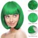AOMIG Short Bob Wig for Women 3 Pack Short Green Bob Wigs Set with 2 Wig Cap Neon Fancy Dress Accessory Cosplay Party Wig Synthetic Straight Wig for Daily Halloween Decorations Green/B - Buy Online on GoSupps.com
