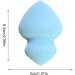 Streysisl Makeup Blending Sponges Beauty Sponges for Makeup Gyro Shaped Beauty Sponge for Blending | Professional Blender Sponge for Streak- Application for Improved Gyro Beauty Egg 28*40*60 Blue - Buy Online on GoSupps.com