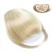 Bangs Hair Clip Synthetic Clip in Hair Bangs Extension French Bang Hairpiece Clip in Thick Natural Full Front Neat Bangs with Temple for Women Girls Bangs Clip in Hair (Color : 0018 Size : 15cm) 15cm 0018