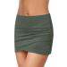 Women's High Waist Bathing Shorts & Swimming Skirt | Summer Bikini Bottoms for Water Sports - Gray - Buy Online on GoSupps.com