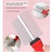 Dog Cat Comb Dog Grooming Comb Pet Cat Dog Grooming Brush Comb Trimmer Tool Double Sided Fur Rake Tool Pet Comb Stainless Steel Round Wide Dense Teeth Metal Pet Combs - Buy Online on GoSupps.com
