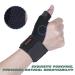 Wrist Brace & Compression Gloves for Carpal Tunnel Relief - Adjustable Black Wrist Wraps for Men & Women | Pain Relief & Support (1 Pair - Buy Online on GoSupps.com