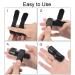 JdXun Finger Splints - 2 Adjustable Reusable Finger Protectors for Broken Fingers & Osteoarthritis Pain Relief - Black - Buy Online on GoSupps.com