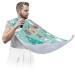 Merry Christmas Pattern Beard Bib Apron Beard Bib Hair Catcher for Men Shaving and Trimming Non-Stick Waterproof Beard Cape Grooming Cloth with 2 Suction Cups Gifts for Men