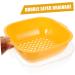 ABOOFAN 1 Set Fruit Drain Basket Storage Baskets Kitchen Strainer Bowl Washing Storage Holder Food Basket 32X27CM Orange - Buy Online on GoSupps.com