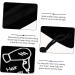WOONEKY 4 Pcs Hair Dryer Storage Bag Portable Dryer Suitcases Hair Styling Tools Bags Product Flannel Black - Buy Online on GoSupps.com