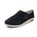 Men's Diabetic Shoes Extra Wide Width Walking Sneakers with Breathable Mesh for Elderly Men Swollen Feet Edema Plantar Fasciitis 8 Black
