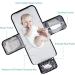 Lekebaby Portable Nappy Changing Mat with Wipe Pocket and Head Cushion - Black - Buy Online on GoSupps.com