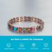 Copper Ankle Bracelet for Women - Pure Copper Turquoise Magnetic Anklet Jewelry 3500 Gauss - Shop Now - Buy Online on GoSupps.com
