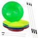 Juggle Dream set of 4 turntable juggling plates with 4 divisible handplates Classic circus turntable for children and adult spinning plates