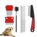 5 Pack Flea Comb For Cats Flea Comb Dogs Flea Comb For Cats Dogs Care Comb Effective Against Fleas & Lice Professional Flea Comb