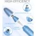 Professional Ear and Nose Hair Trimmer | Painless Eyebrow Trimmer for Men & Women | Battery-Operated Dual-Edge Blades with LED Light (Blue) - International Shipping Available - Buy Online on GoSupps.com