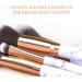 HEYMKGO Professional Marble Makeup Brush Set - 10PCS + 2 Sponge Puff - Natural Synthetic Bristles - Odor-free - Includes Marble Pattern Cosmetics Bag - Buy Online on GoSupps.com