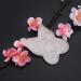 Shop Natural Rose Quartz Crystal Healing Massage Stone Butterfly Plate - Pink Jade Scraping Tool for Facial Care - Buy Online on GoSupps.com