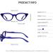 OCCI CHIARI Women's Cateye Reading Glasses | Stylish Readers in Blue | 1.25x Magnification - Buy Online on GoSupps.com