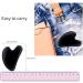 Buy 100% Natural Heart-Shaped Gua Sha Jade Stones - Black 2 PCs for Face Eyes Neck Massage & Skin Care | Relaxation & Beauty Tool - Buy Online on GoSupps.com
