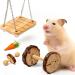 Sofier Natural Wooden Hamster Chew Toys Set - Ideal for Syrian Hamster, Rats, Guinea Pigs, and More! - Buy Online on GoSupps.com