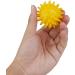 Soft Yellow Massage Ball with Knobs - 5.5 cm Stress Relief Massager for Relaxation - Buy Online on GoSupps.com