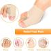 Bunion Corrector Sleeve with Gel Pad Cushion for Hallux Valgus, Hammer Toe Pain Relief | Men and Women | Day & Night Use - Buy Online on GoSupps.com